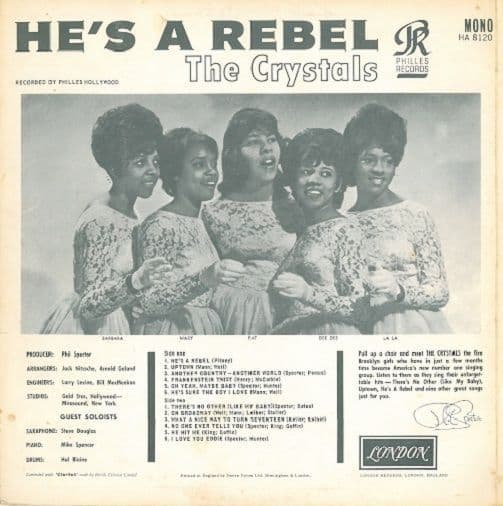 The Crystals He's A Rebel Vinyl LP | Planet Earth Records